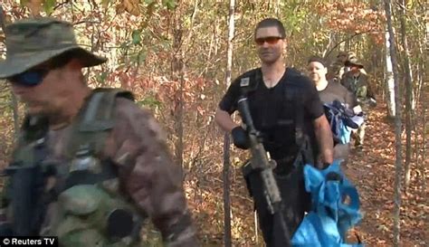 Pro Trump Militia Members In Georgia In Hand To Hand Combat Training