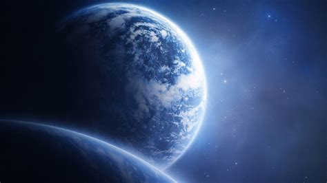 Download Wallpaper 1366x768 Planet Earth Space Hd Background