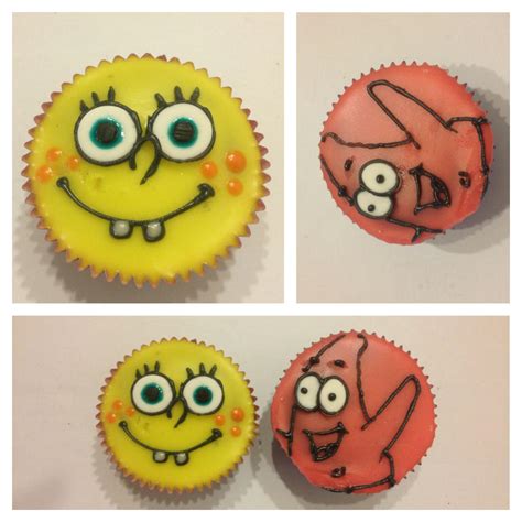 Spongebob And Patrick Cupcakes By Llama Lloon On Deviantart