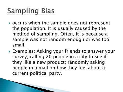 Ppt 44 Statistical Bias Powerpoint Presentation Free Download Id