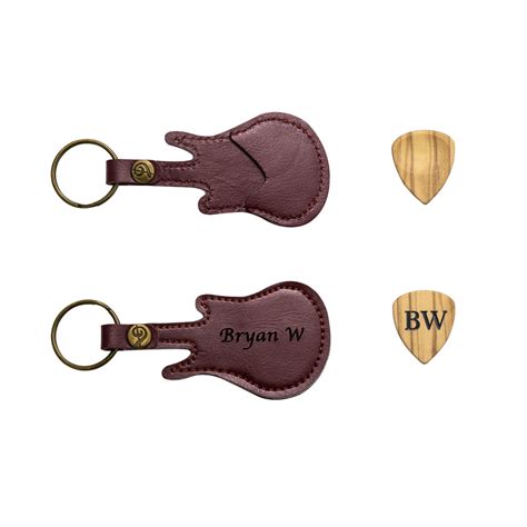 Customized Wood Guitar Pick With Case