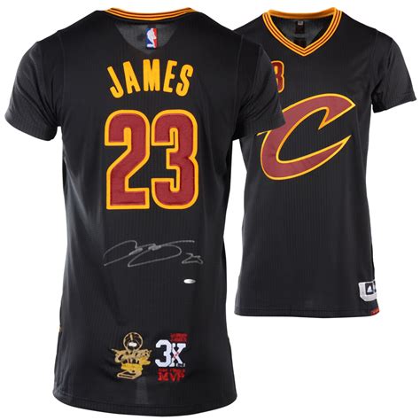 Get all the very best nba lebron james jerseys you will find online at store.nba.com. Autographed Cleveland Cavaliers LeBron James Authentic Adidas Black Jersey with 3X Finals MVP ...