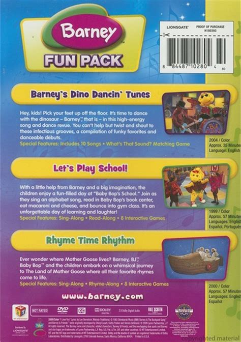 Barney Fun Pack Dvd Dvd Empire