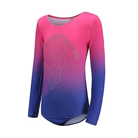 Sinoeem Leotards For Girls Gymnastics Long Sleeve Dancing Ballet