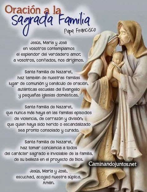 Oración A La Sagrada Familia Papa Francisco In 2020 God Prayer