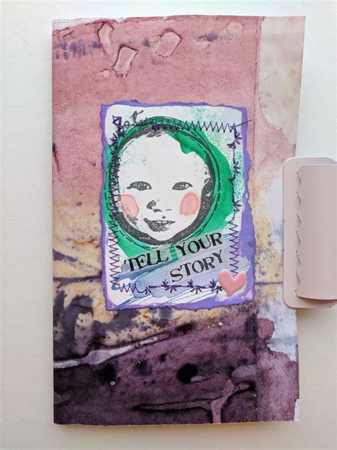 Tell Your Story Mixed Media Junk Journal With Sewn Binding Cover Artwork Your Story Junk