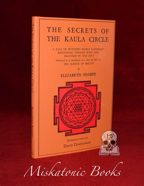 The Secrets Of The Kaula Circle By Elizabeth Sharpe Signed Limited