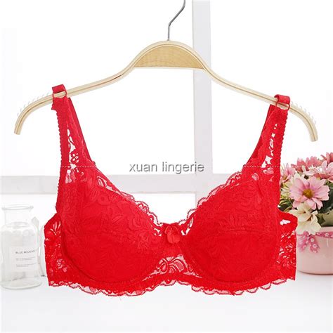 Sexy Lace Bras For Women D Cup Plug Size Thin Cotton Cup Bra Bralette