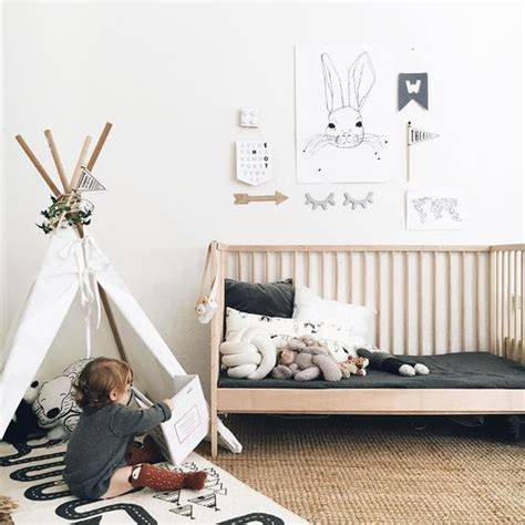 Monochrome Toddler Room Simple Stylish And Gender Neutral Kids Room