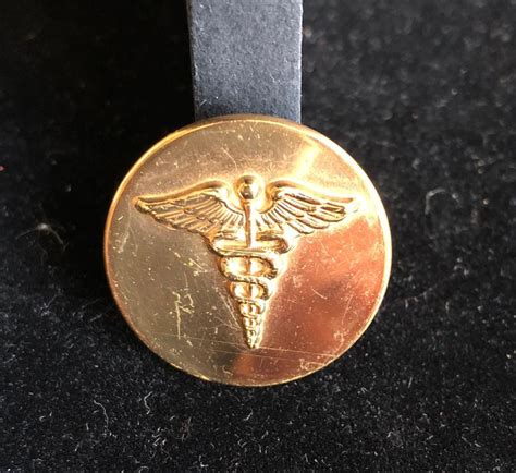 Vintage Caduceus Medical Lapel Pin Gold Color Medical Tie Lapel Pins