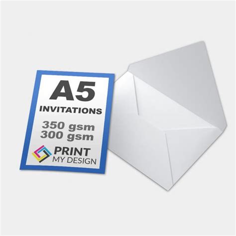 A5 Invitations Print My Design