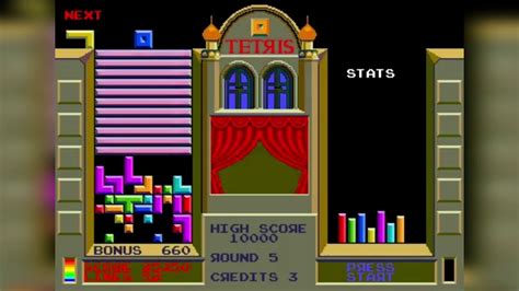 Tetris Classic Video Game Level 1 10 From Atari Youtube
