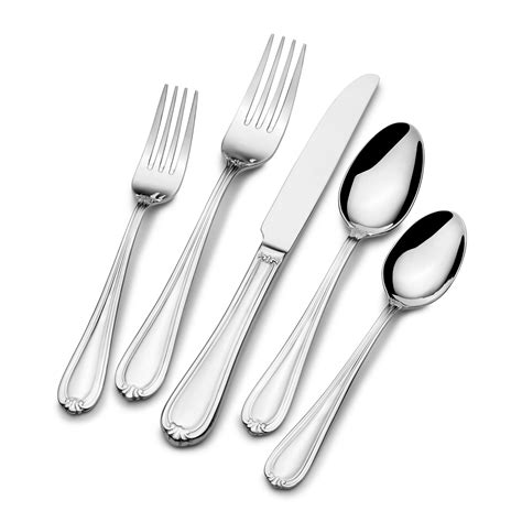 St James Legacy 67 Piece 1810 Stainless Steel Flatware Set Service