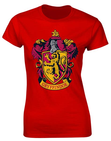 Harry Potter Gryffindor Womens Fitted T Shirt New And Official Ebay