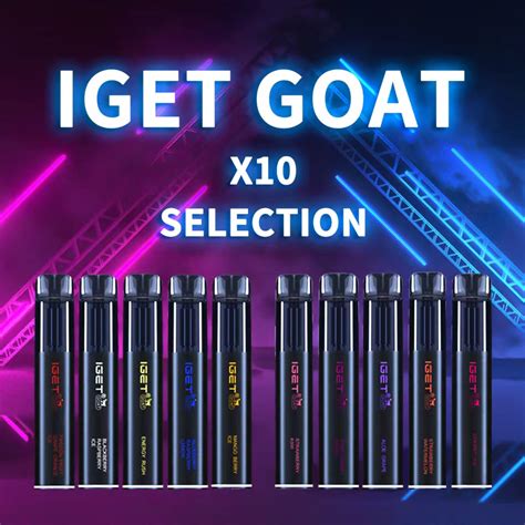 Buy Iget Goat X 10 Selected Flavours Online Puffsme