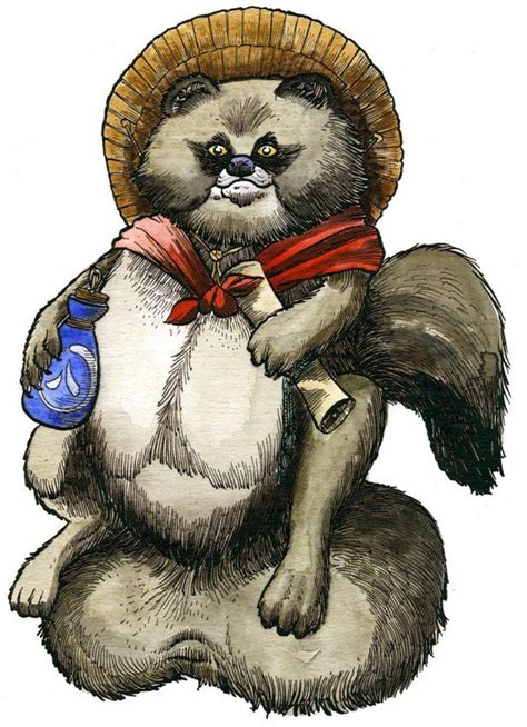 tanuki yokai Búsqueda de Google Creature art Japanese monster Japanese raccoon dog