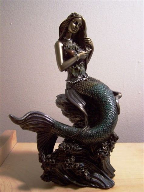 Mermaid Figurine Etsy Mermaid Figurine Mermaid Statues Mermaid Decor