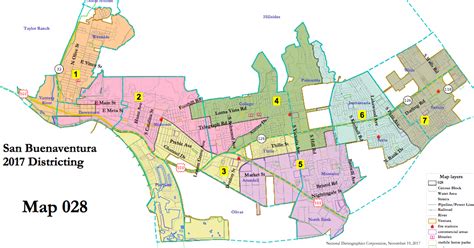 Ventura officials consider new district boundaries on Monday night