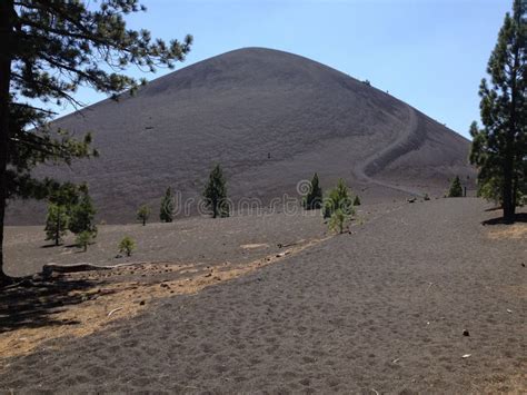 Hiking Cinder Cone Nature Trail Lassen Volcanic National Park Stock