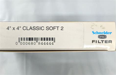 New Schneider 4x4 Classic Soft 2 Filter Mfr 68 084444 Tiffen Soft Fx Ebay
