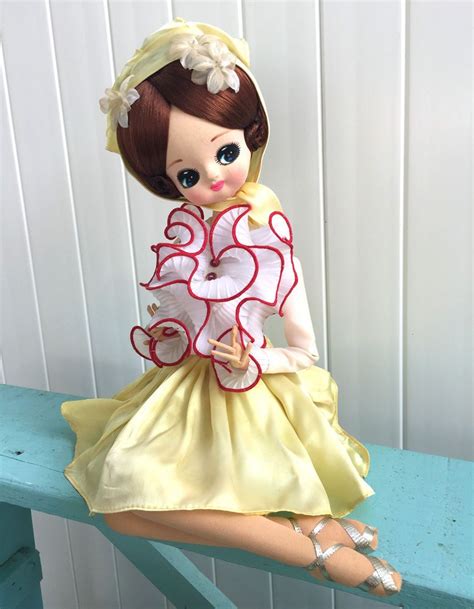 Vintage Big Eye Pose Doll Bradley Mod Stockinette Boudoir Japanese