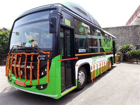 Chandigarhs First Ever Electric Bus Supplied By Ashok Leyland
