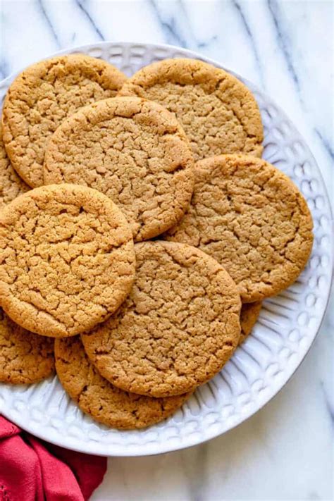 Ginger Snap Cookies Easy Recipe Feelgoodfoodie