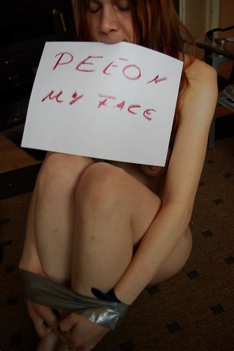 Slut S Holding Signs 34 Pics Xhamster