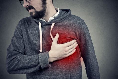 Man Having A Heart Attack Stock Image Image Of Concept 110773405
