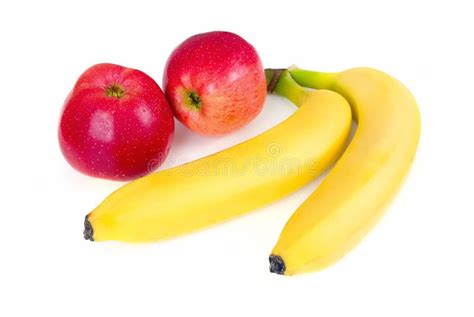 Fresh Apples And Bananas Stock Photo Image Of Food Composition 17338536