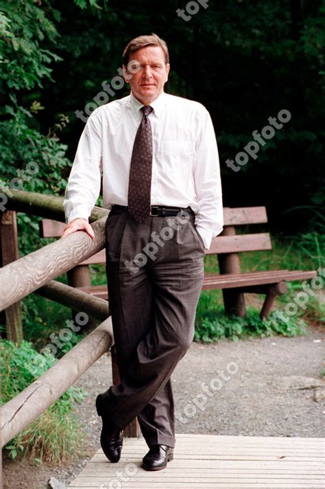 Gerhard Schroeder Spd State Premier Of Lower Saxony On 08081997