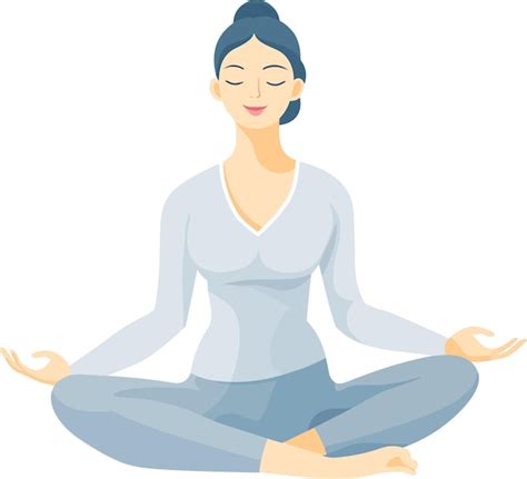 Premium Vector Illustration Of Yoga Girl Meditation