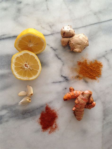 Lemon Cayenne Ginger Turmeric Garlic Perfect Cold Buster