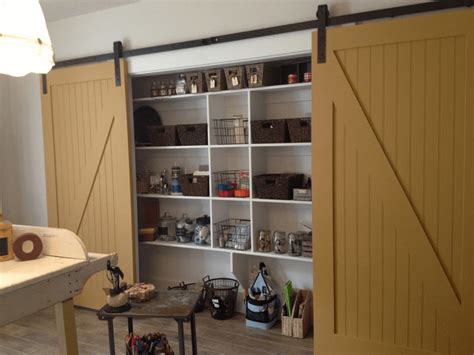 Large wooden storage cabinet with doors. Simple Creative Garage Makeover Ideas