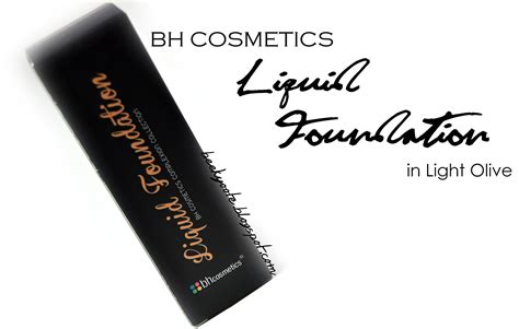 bh cosmetics liquid foundation in light olive b e e k y o o t e