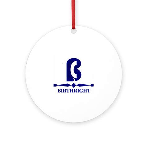 Birthright Logo Ornament Round By Birthright