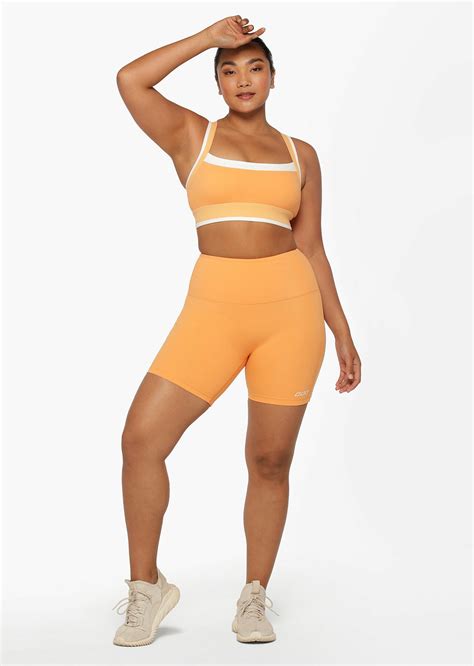 Mango Splice Sports Bra Orange Lorna Jane Au