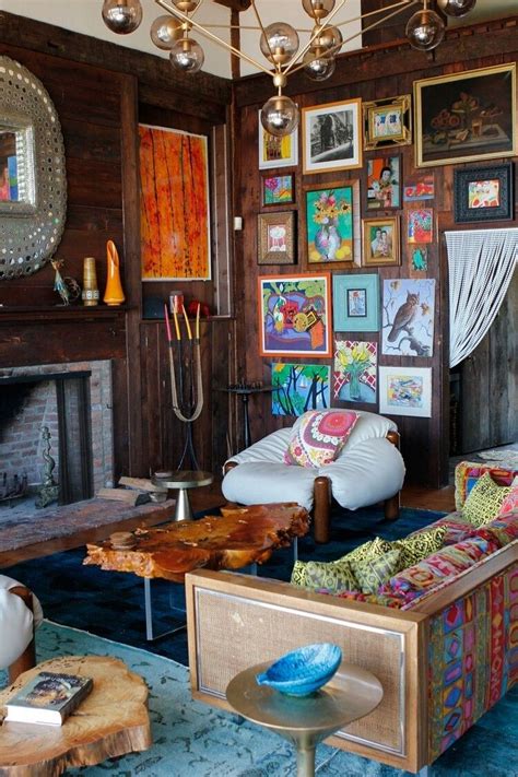 Pin By Cassy Healey On Living Bohemian Eclectic Living Room Design