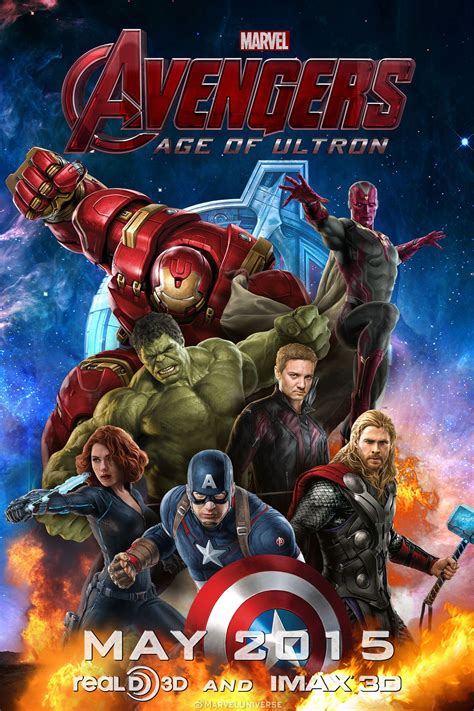 Avengers Age Of Ultron Poster Landscape Marvel Avengers Assemble