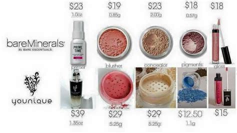 Of course, you can also log in bareminerals.com and search for related information to view. Bare minerals vs Younique cosmetics, price comparison ...