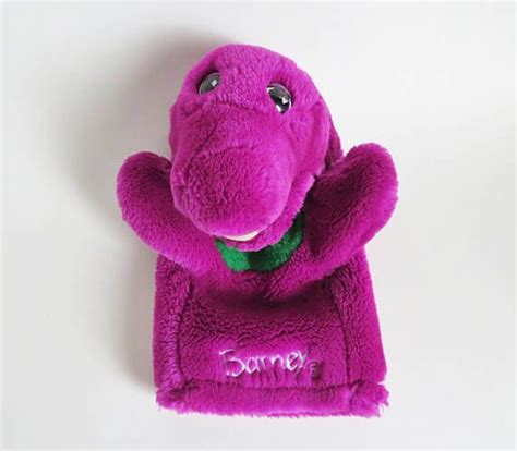 Barney Plush Hand Puppet Barney Puppet Vintage Barney Hand Puppets