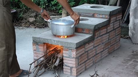 Making Stove 3 In 1 By Cement And Brick Youtube