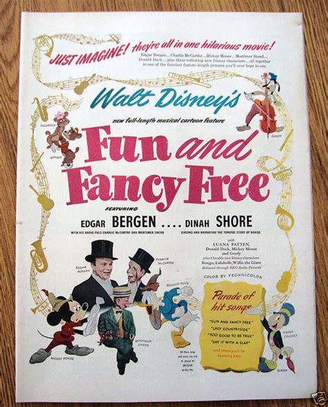 Fun And Fancy Free 1947 Disney Movie Posters Walt Disney Pictures