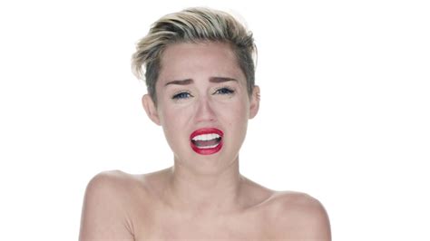 Naked Miley Cyrus In Wrecking Ball