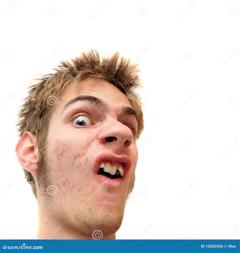 Man With A Weird Facial Expression Royalty Free Stock Photo
