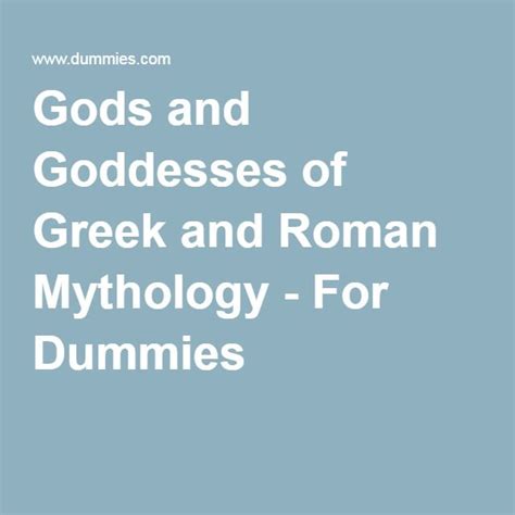 Greek And Roman Mythology Names Greek And Roman