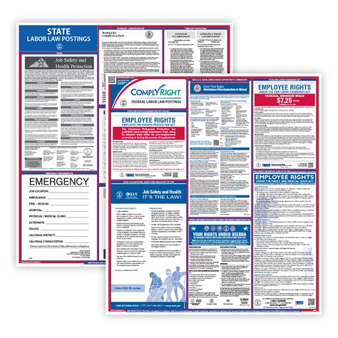 Federal And State Labor Law Poster Set Poster Guard