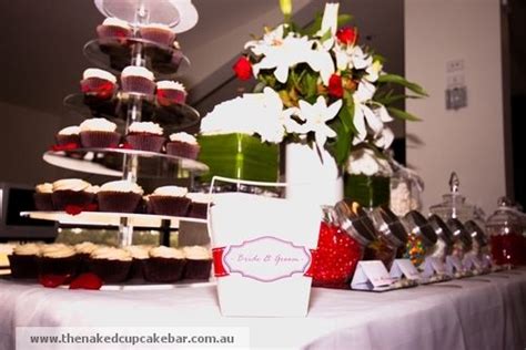 Cake leaving cherry exposed in center. Cupcake topping bar www.thenakedcupcakebar.com.au | Self ...