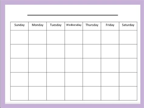 Extraordinary 4 Week Blank Calendar Printable 월간 달력 달력 템플릿 플래너 템플릿