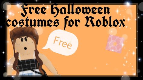 Free Roblox Halloween Costumes Youtube